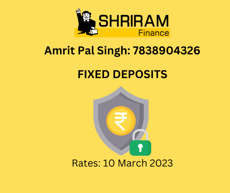 Shriram Finance Fixed Deposit High Returns Up To 10 83